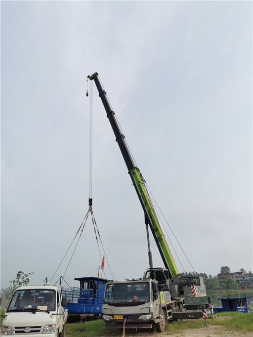 李沧区桥梁建设吊装案例